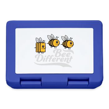 bee citation différente - Boîte à goûter - bleu royal - Devant