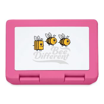 bee different saying quote - Lunchbox - pink - Front