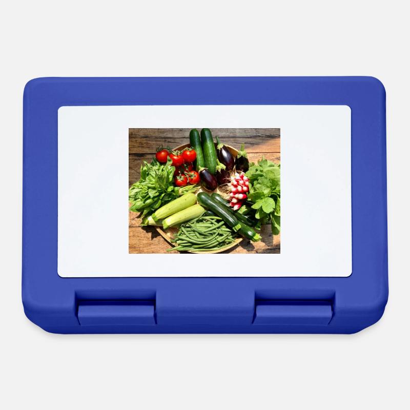 légumes - Boîte à goûter - bleu royal