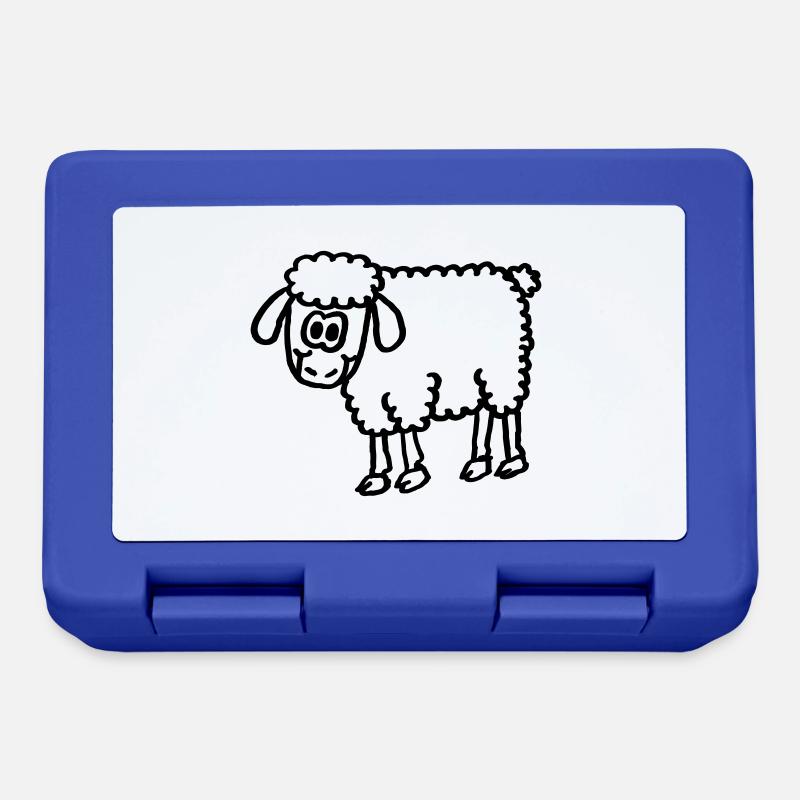 Cute sheep - Lunchbox - royal blue