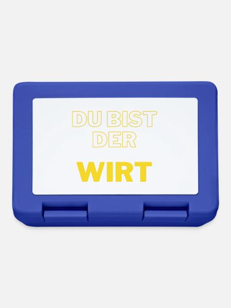 DU BIST DER WIRT - Brotdose - Royalblau