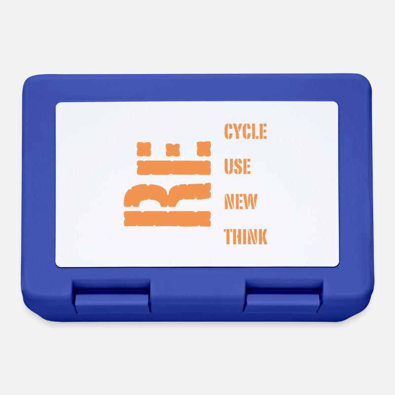 Recyclage - Boîte à goûter - bleu royal