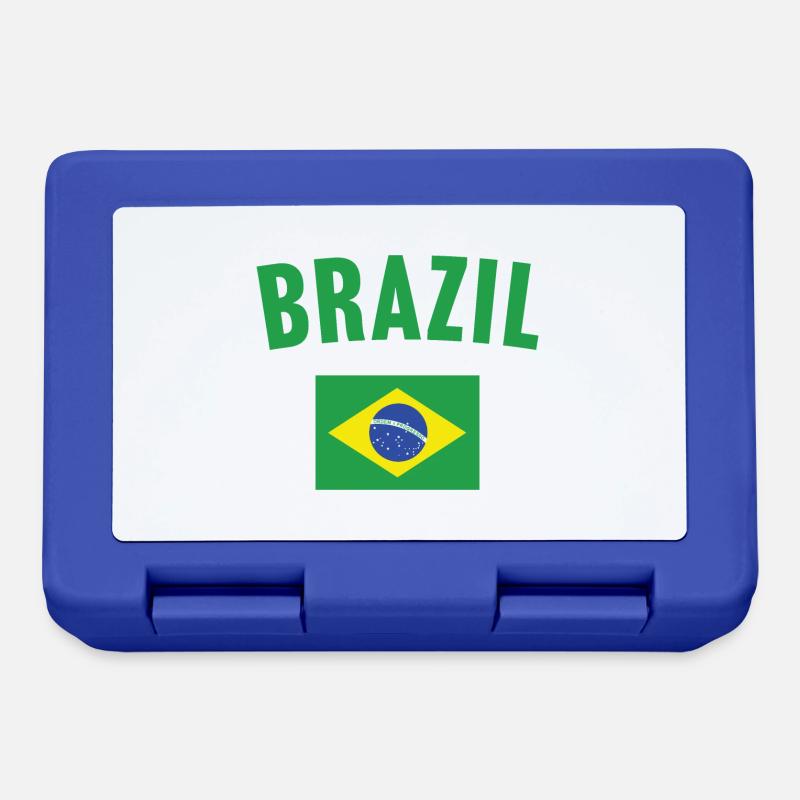 Drapeau du Brésil - Boîte à goûter - bleu royal