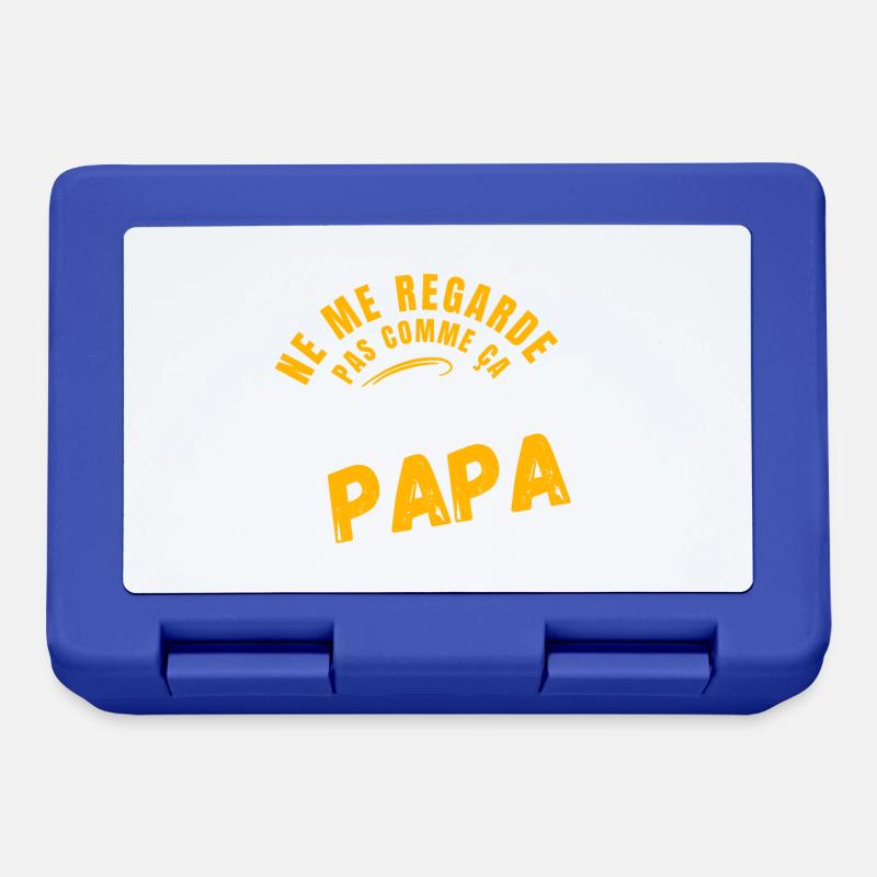 Ne Me Regarde Pas Comme ça -Humour Bébé - Boîte à goûter - bleu royal