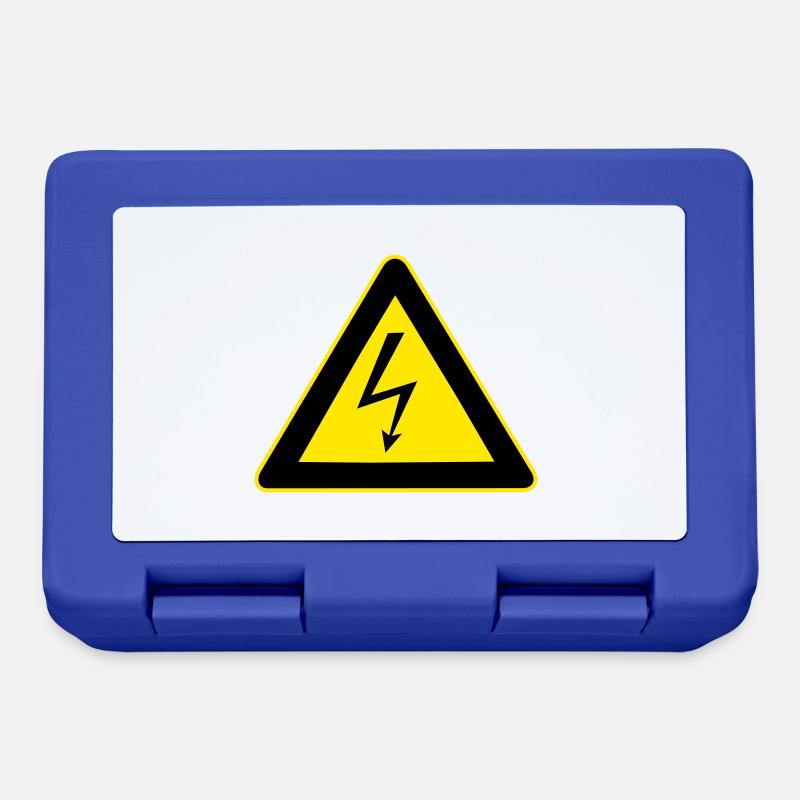 Avertissement à haute tension - Boîte à goûter - bleu royal