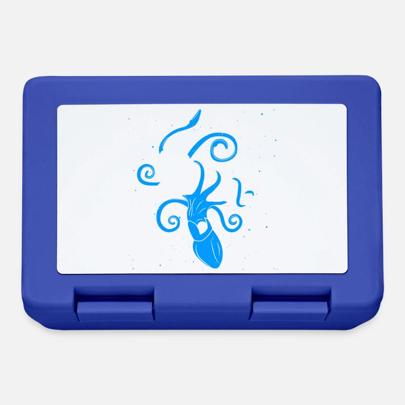 Squid vs Space Shuttle - Brotdose - Royalblau