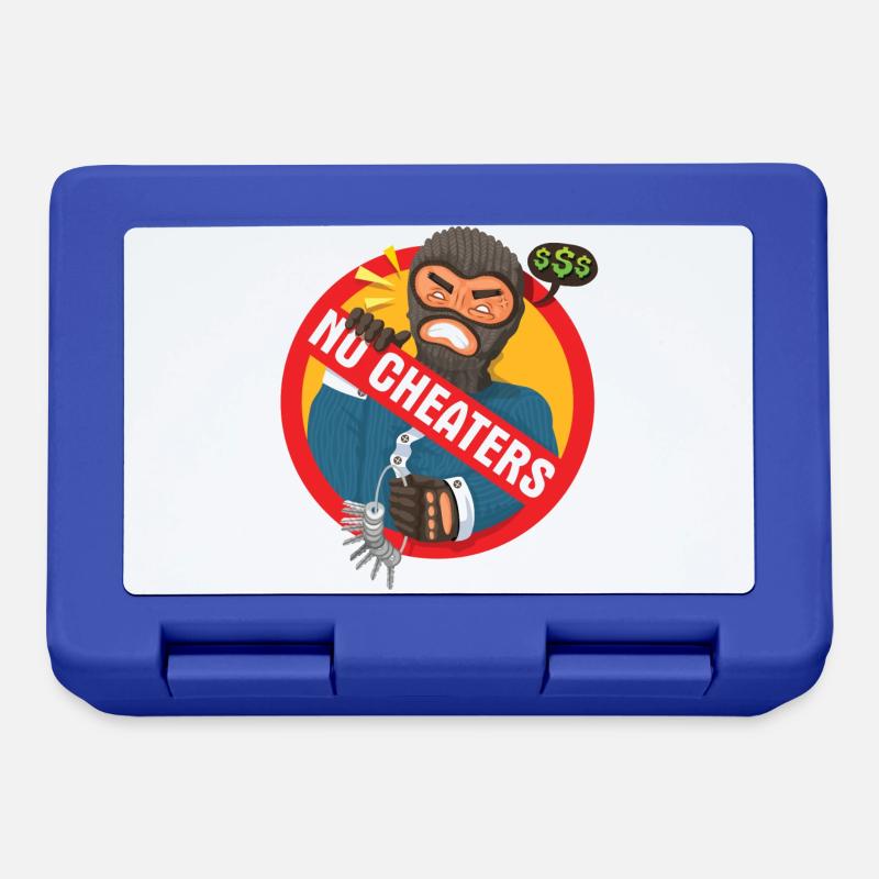 Cheating will not be tolerated - Lunchbox - royal blue
