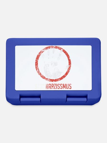 Stop Narzissmus - Brotdose - Royalblau