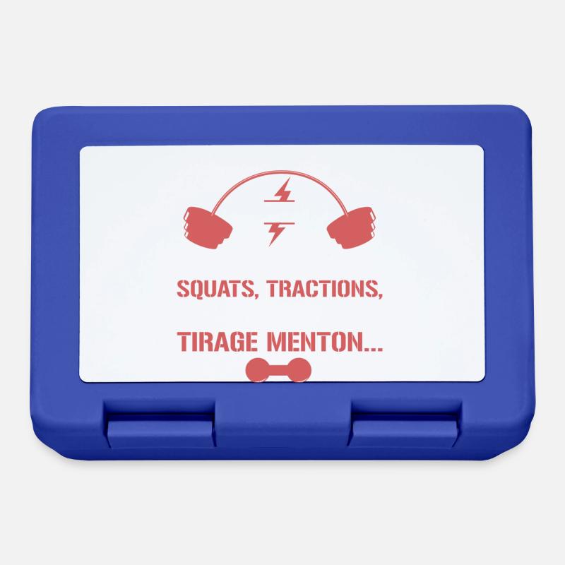 Musculation - Je peux pas - Boîte à goûter - bleu royal
