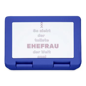 This is what the best wife in the world looks like! - Lunchbox - royal blue - Front