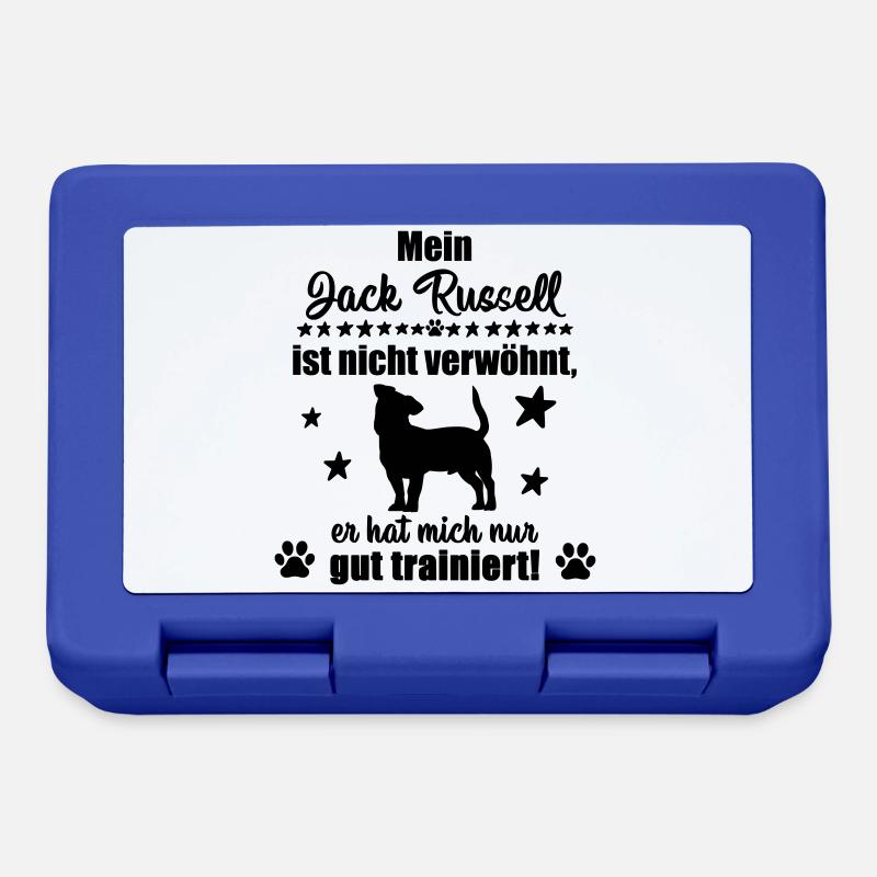 Jack Russell - witziges Statement! - Brotdose - Royalblau