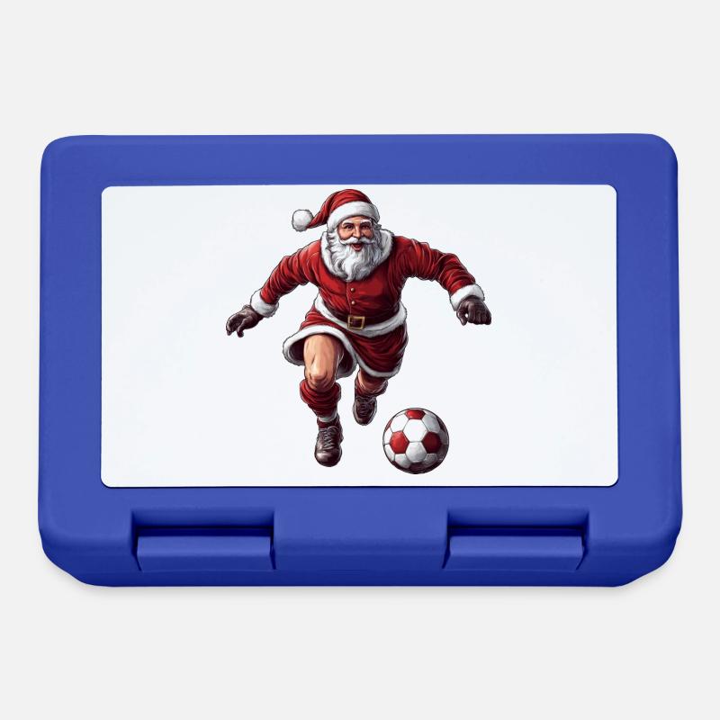 Noël footballeur - Boîte à goûter - bleu royal
