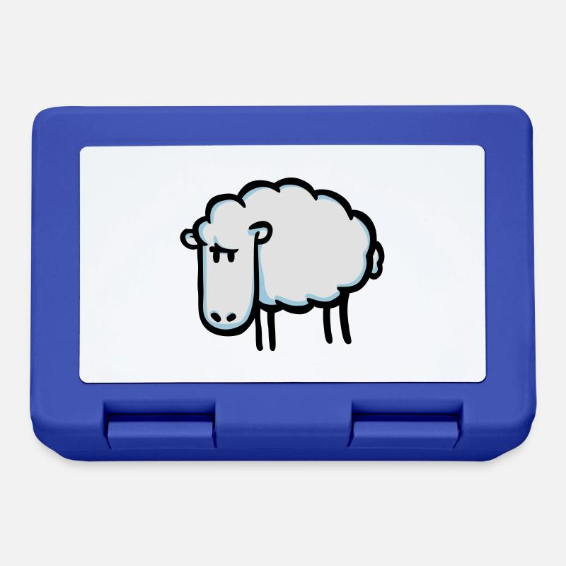 Schaf - Brotdose - Royalblau