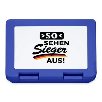 So sehen Sieger aus - Brotdose - Royalblau - Vorne