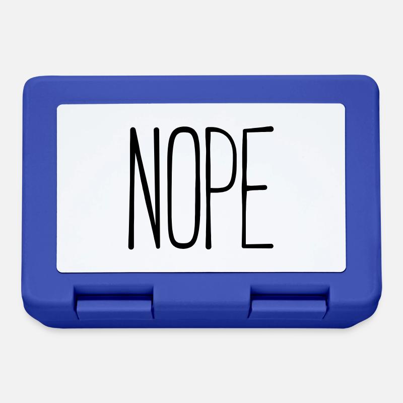 nope - Boîte à goûter - bleu royal