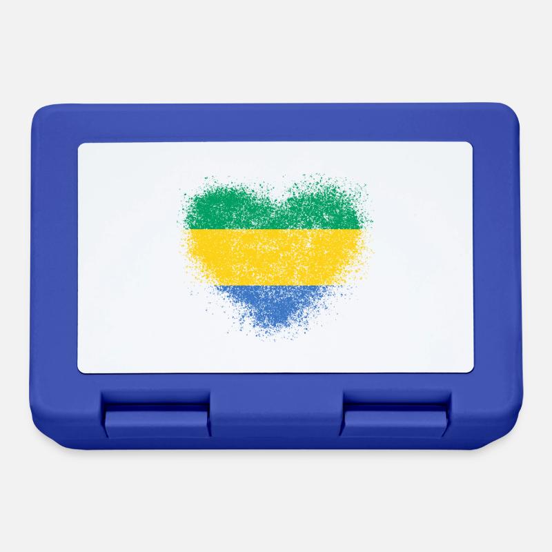 Gabon - Boîte à goûter - bleu royal