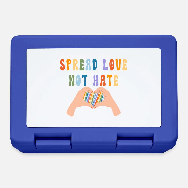 Spread Love Not Hate - Brotdose - Royalblau