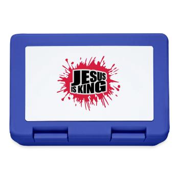 jesus is king Zitat - Brotdose - Royalblau - Vorne