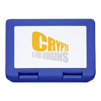 La crypto est pour les vierges - Boîte à goûter - bleu royal - Devant
