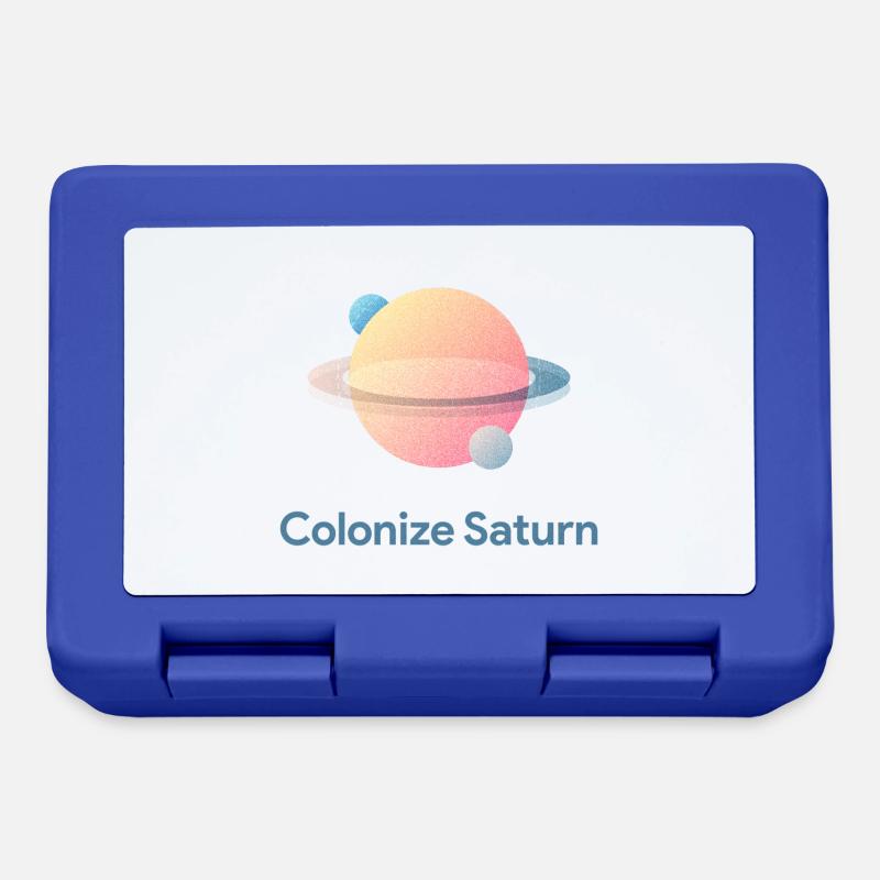 Colonize Saturn - Brotdose - Royalblau