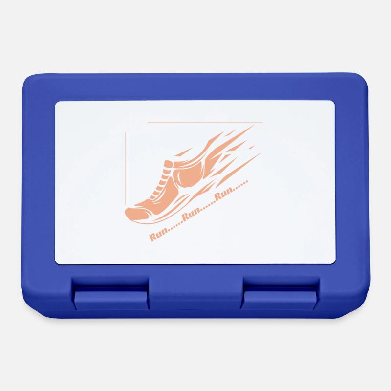 Run... Run... Run... - Lunchbox - royal blue