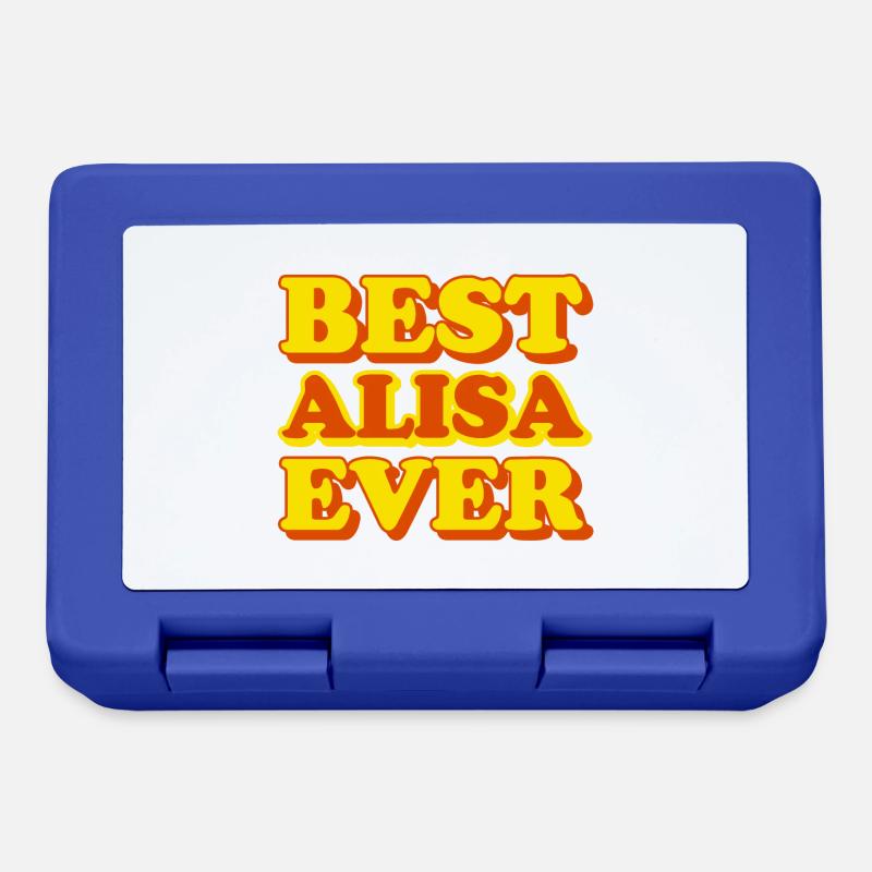 Alisa First Name Funny Gift - Lunchbox - royal blue