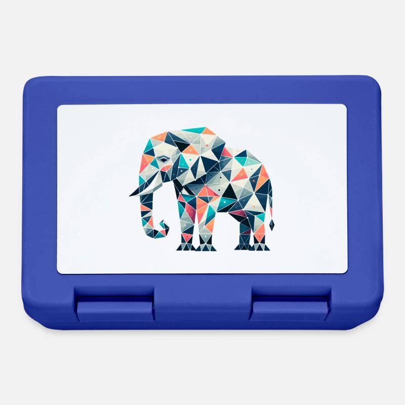 Éléphant // éléphant - Boîte à goûter - bleu royal
