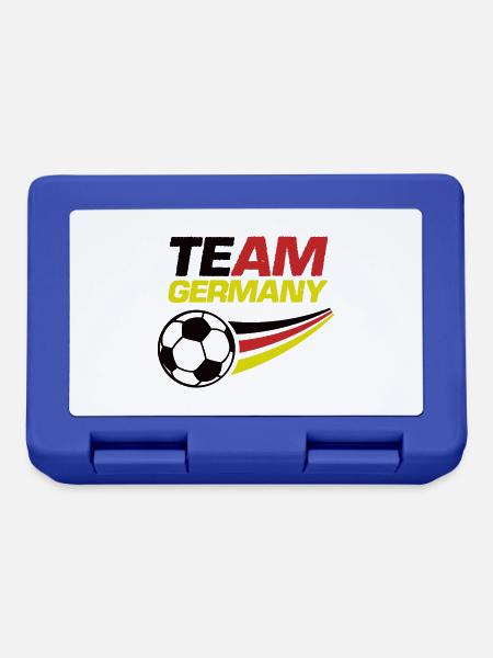 team germany soccer fußball - Brotdose - Royalblau