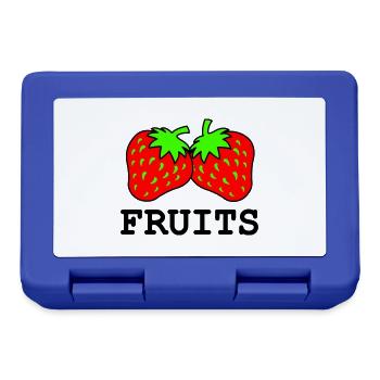 strawberries - Lunchbox - royal blue - Front