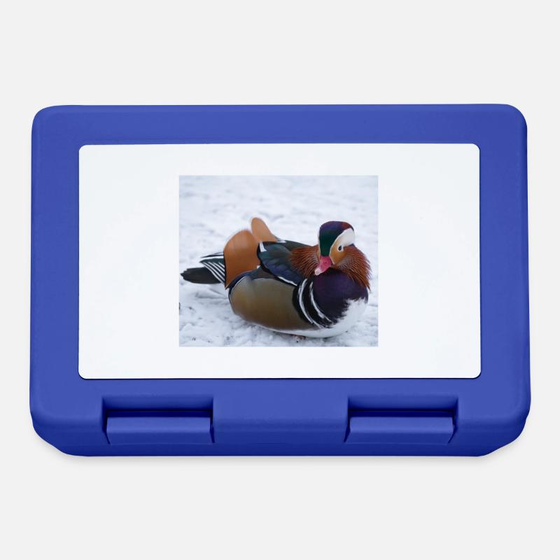 Mandarin duck - Lunchbox - royal blue