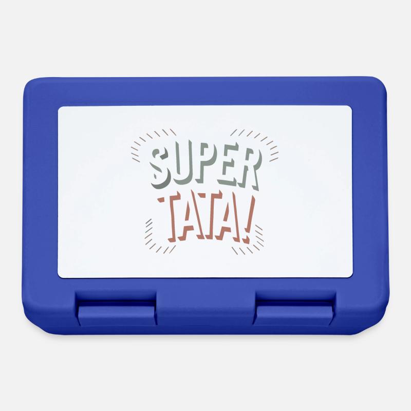 Super tata - Boîte à goûter - bleu royal