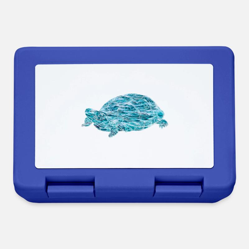 turtle, toad, animals, nature - Lunchbox - royal blue