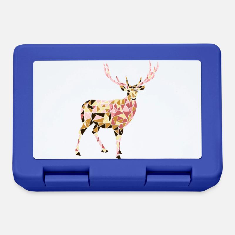 cerf - Boîte à goûter - bleu royal