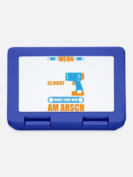 Michael reparieren Bohrmaschine Geschenk - Brotdose - Royalblau