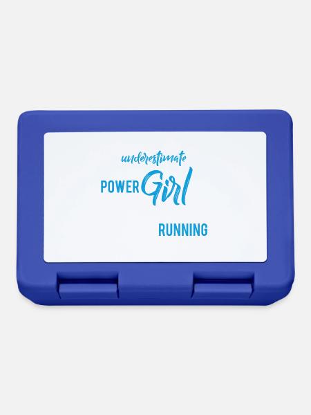 Laufen - Rennen - Jogging - Geschenk - Brotdose - Royalblau