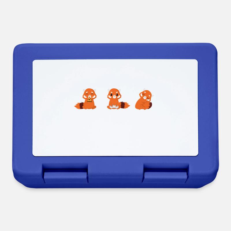 Panda - Lazy - Lazy - Red Panda - Gift - Fun - Lunchbox - royal blue