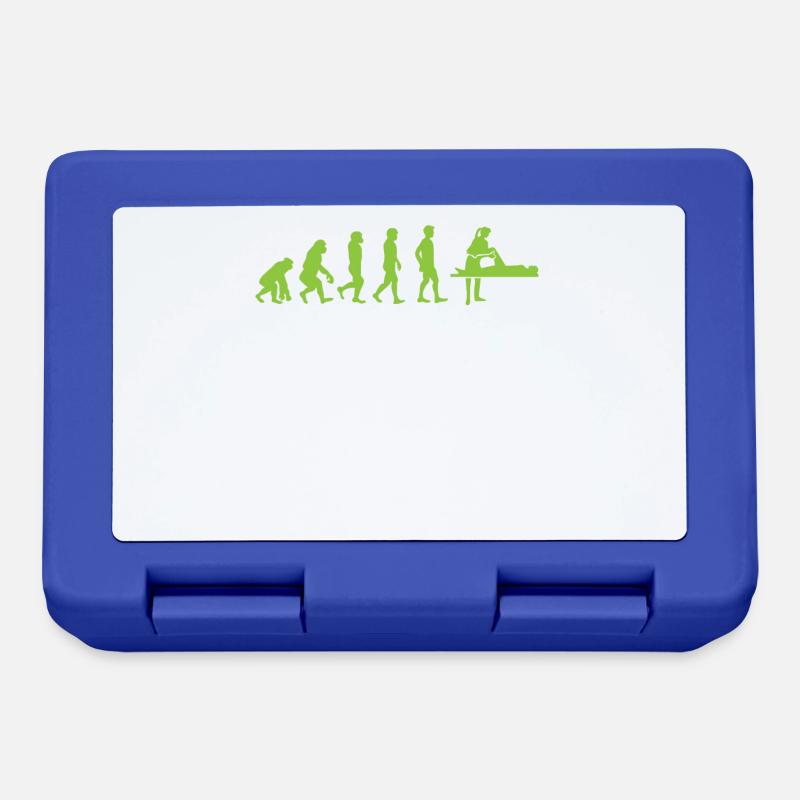 Evolution - Physiotherapist - Funny - Gift - Lunchbox - royal blue
