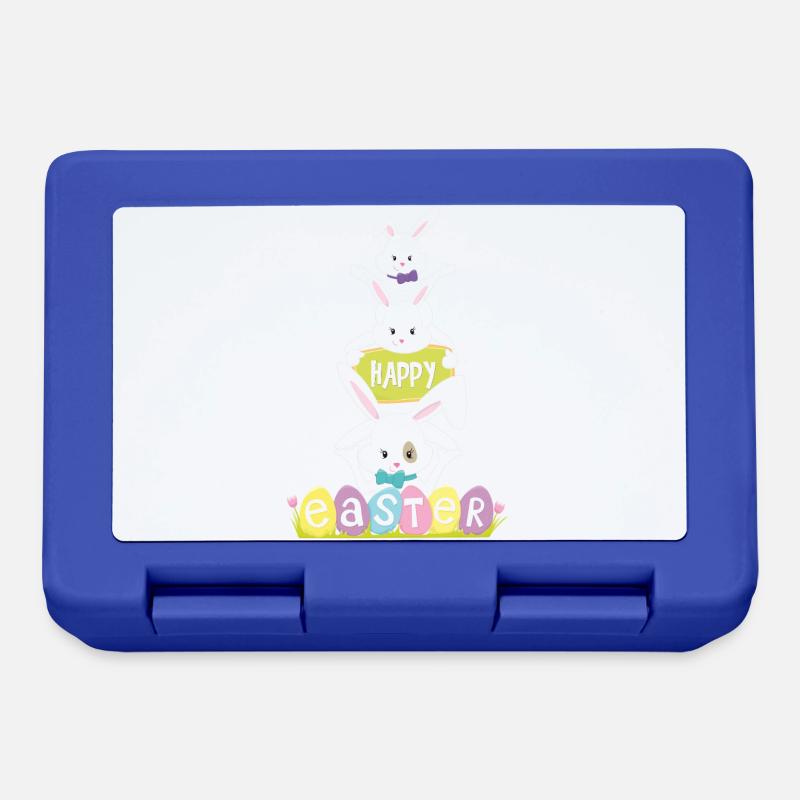 Happy eastern - Lunchbox - royal blue