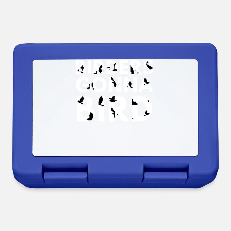 Observation des oiseaux - Observation des oiseaux - Oiseaux - Observation des oiseaux - Boîte à goûter - bleu royal
