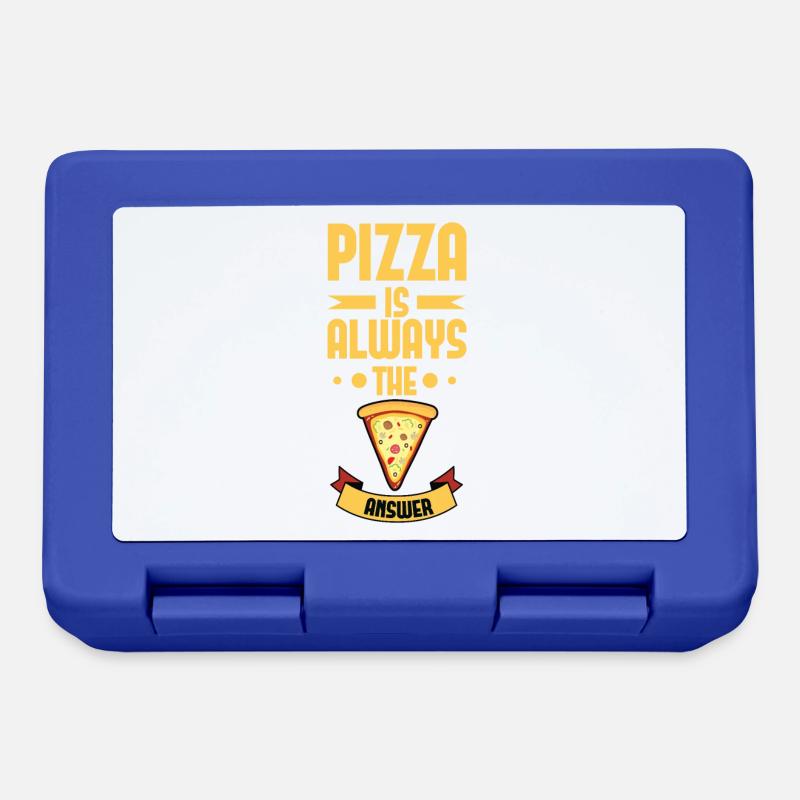 Awesome Pizza is always the answer Tshirt - Lunchbox - royal blue