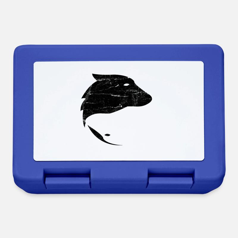 Yin Yang Wolf Chien - Cadeau - Boîte à goûter - bleu royal