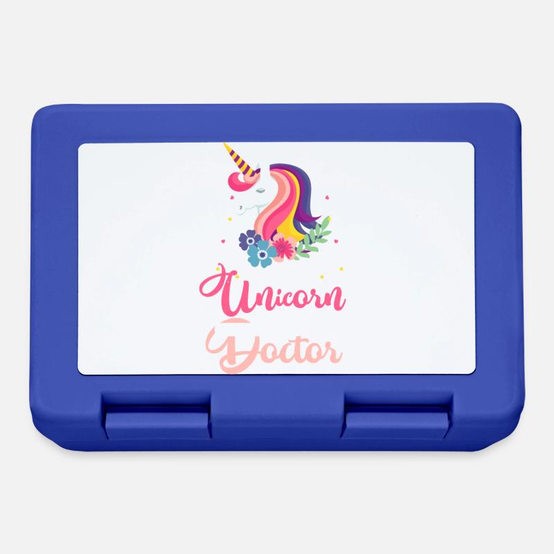 Ein Einhorn zu sein war hart - Doktor Geschenk - Brotdose - Royalblau