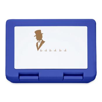 Motif de tatouage - Tatooed Gentleman - Encre tatouée - Boîte à goûter - bleu royal - Devant