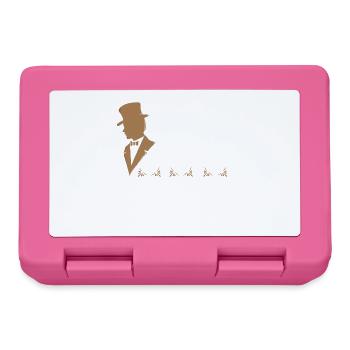 Motif de tatouage - Tatooed Gentleman - Encre tatouée - Boîte à goûter - rose - Devant