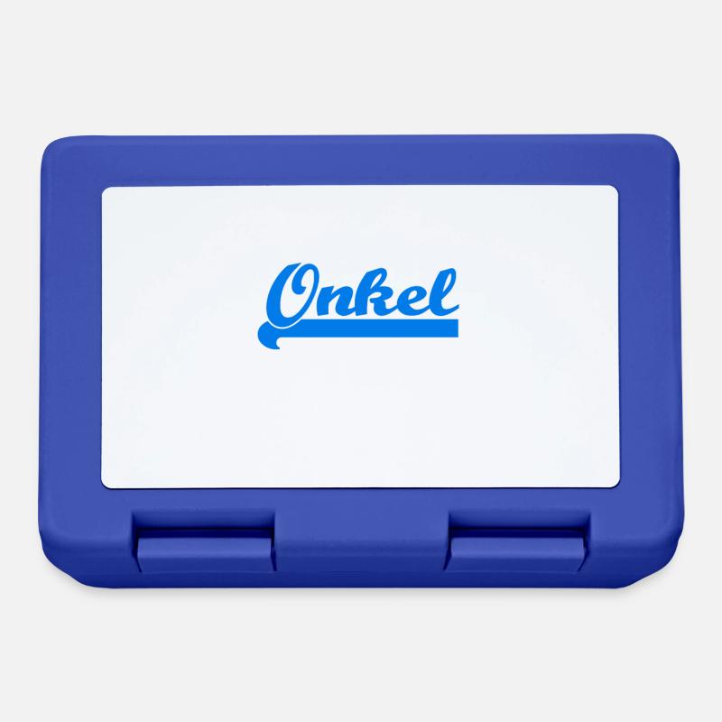 ich werde befördert: Onkel | Geschenk - Brotdose - Royalblau