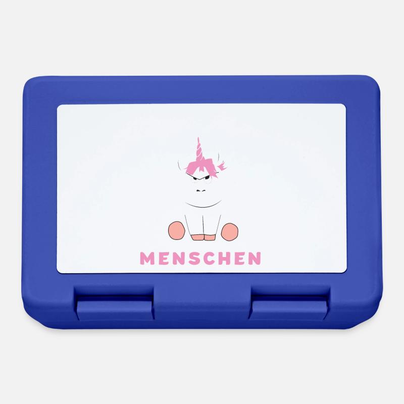 Ich Hasse Menschen Einhorn Geschenk - Brotdose - Royalblau