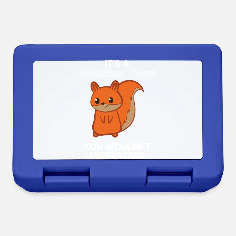 Squirrel - squirrel fan - squirrel - Lunchbox - royal blue