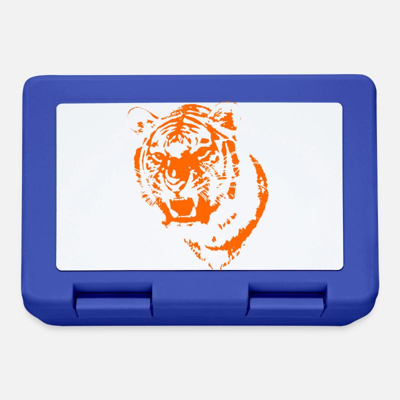Tiger - Brotdose - Royalblau