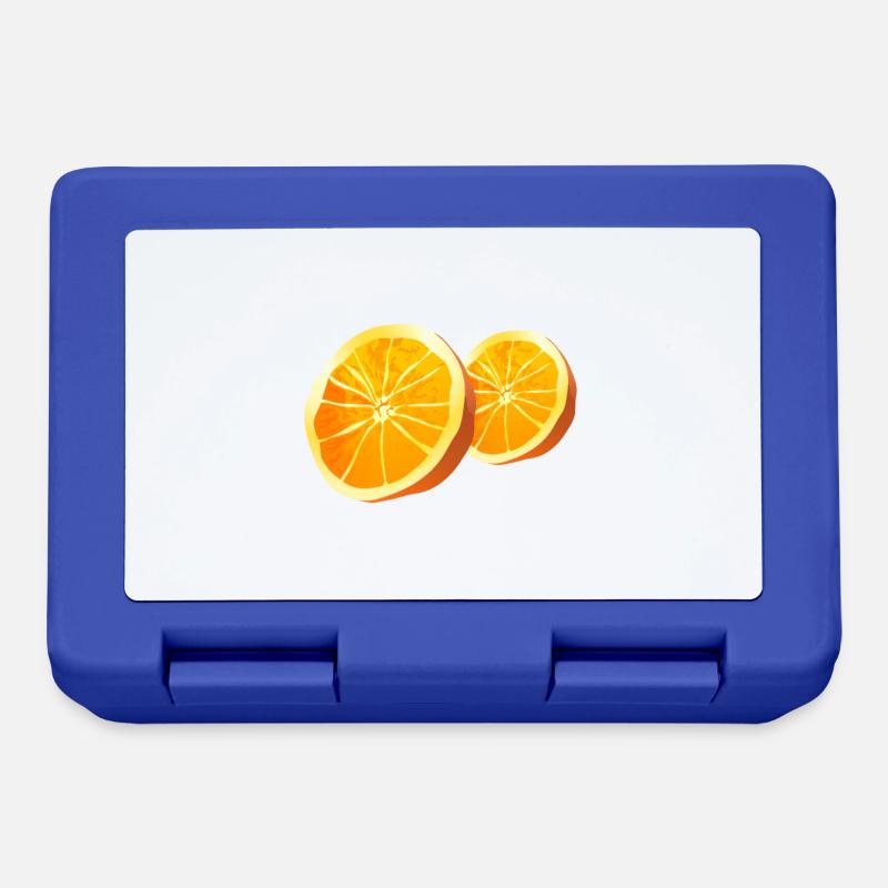 Orange Fruit Fruit Fruit 2 - Lunchbox - royal blue
