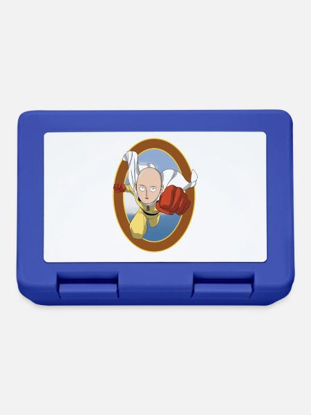 Superheld Design Glatze / tolle Geschenkidee - Brotdose - Royalblau